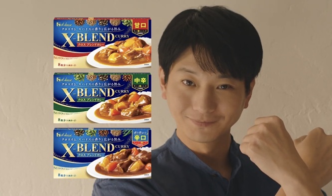 Hug Hug子役 向井理の娘役 X-BLEND CURRY クロスブレンド ハウス食品 カレーCM スパイスカレーCM クロスブレンドカレー