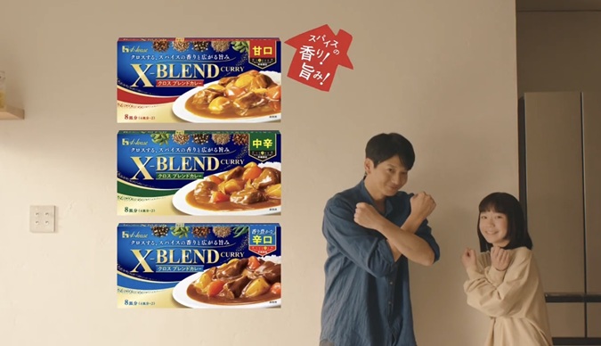 Hug Hug子役 向井理の娘役 X-BLEND CURRY クロスブレンド ハウス食品 カレーCM スパイスカレーCM クロスブレンドカレー