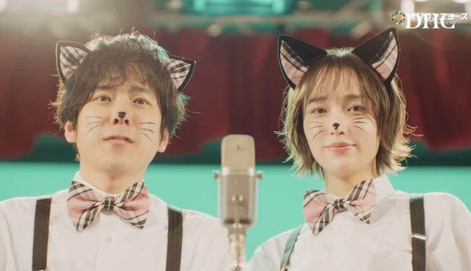 白本彩奈　しらもとあやな　DHC にゃんピーズ　二宮和也　二宮の相方　ニノの相方　ポッキー　グリコ　ポッキーCM　ポッキーイメージキャラクター　中井貴一　ディープクレンジングオイル　ブーストケア